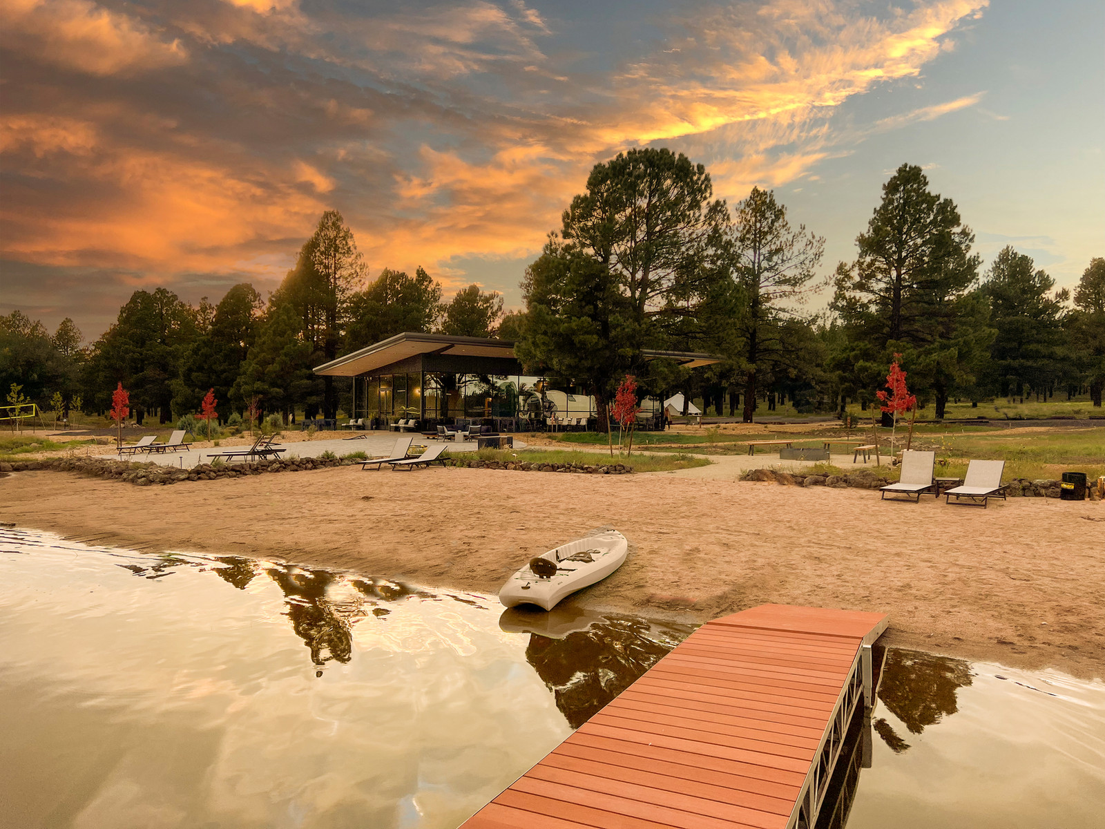 Pond with Beach at Backland