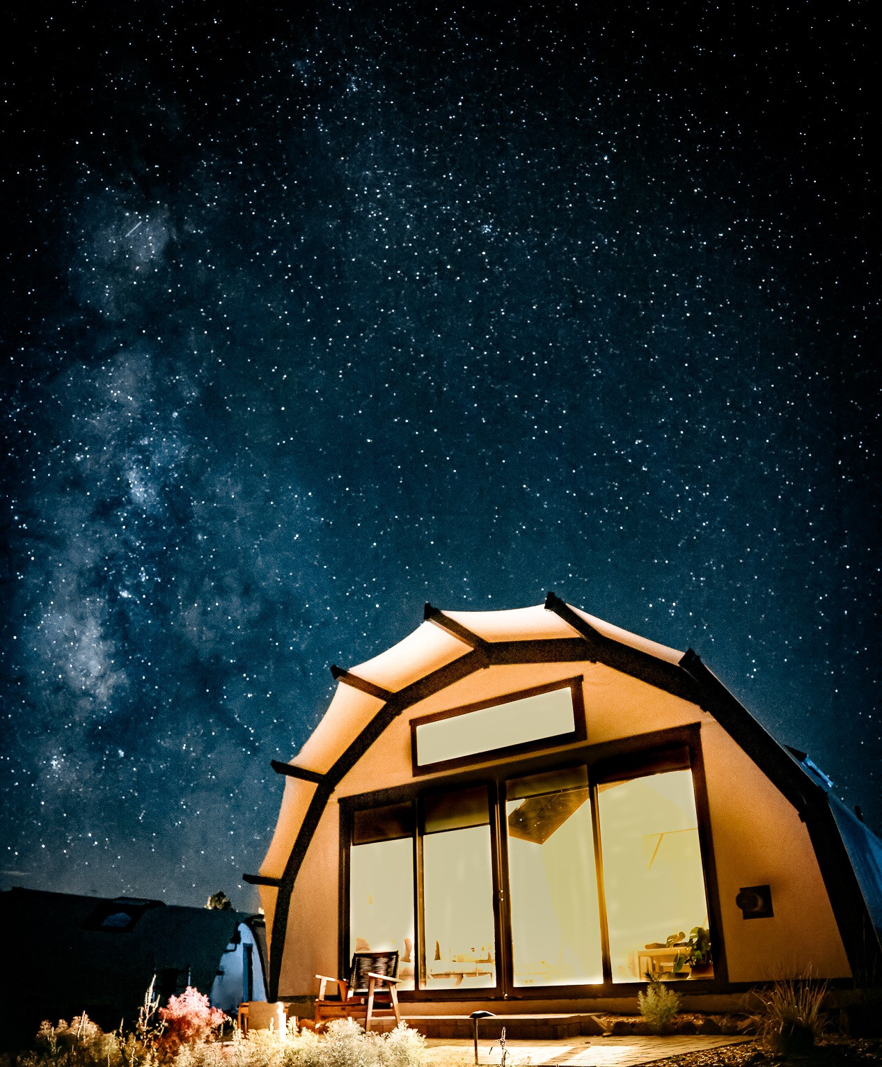Night sky stargazing at Backland