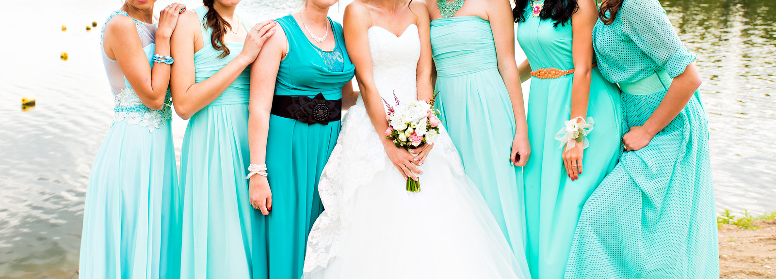 Bride and bride's maids