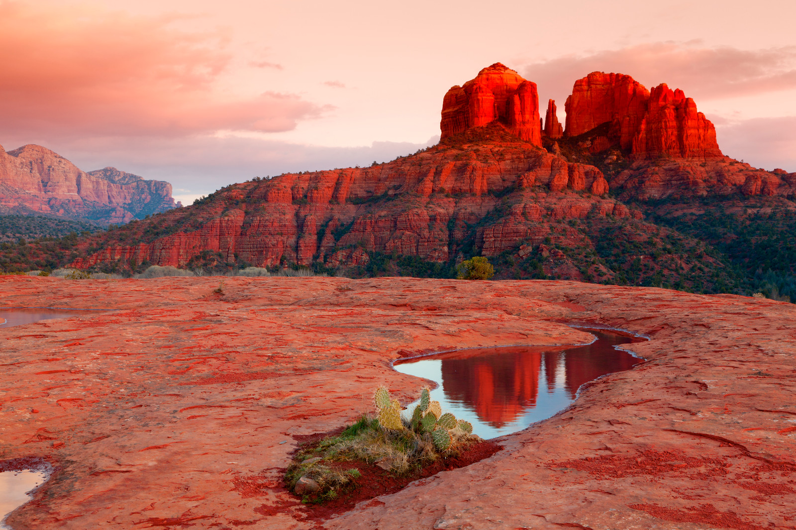 Beautiful Red Rocks at sunset in Sedona