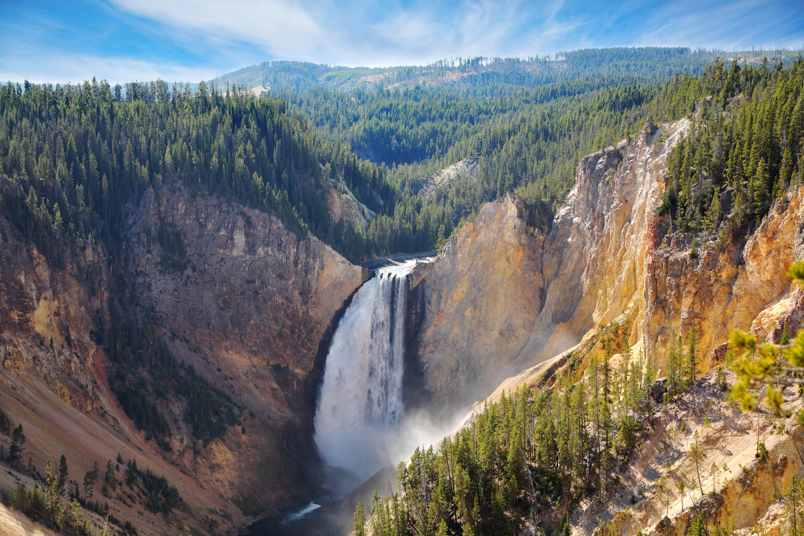 yellowstone river falls. Yellowstone National Park